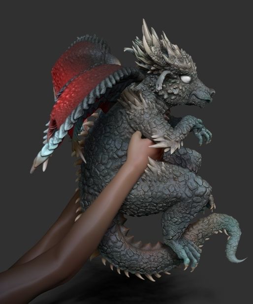 King baby dragon 3D model_17