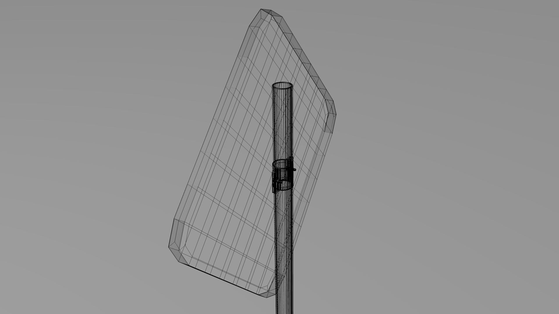 Priority sign 3D model_4