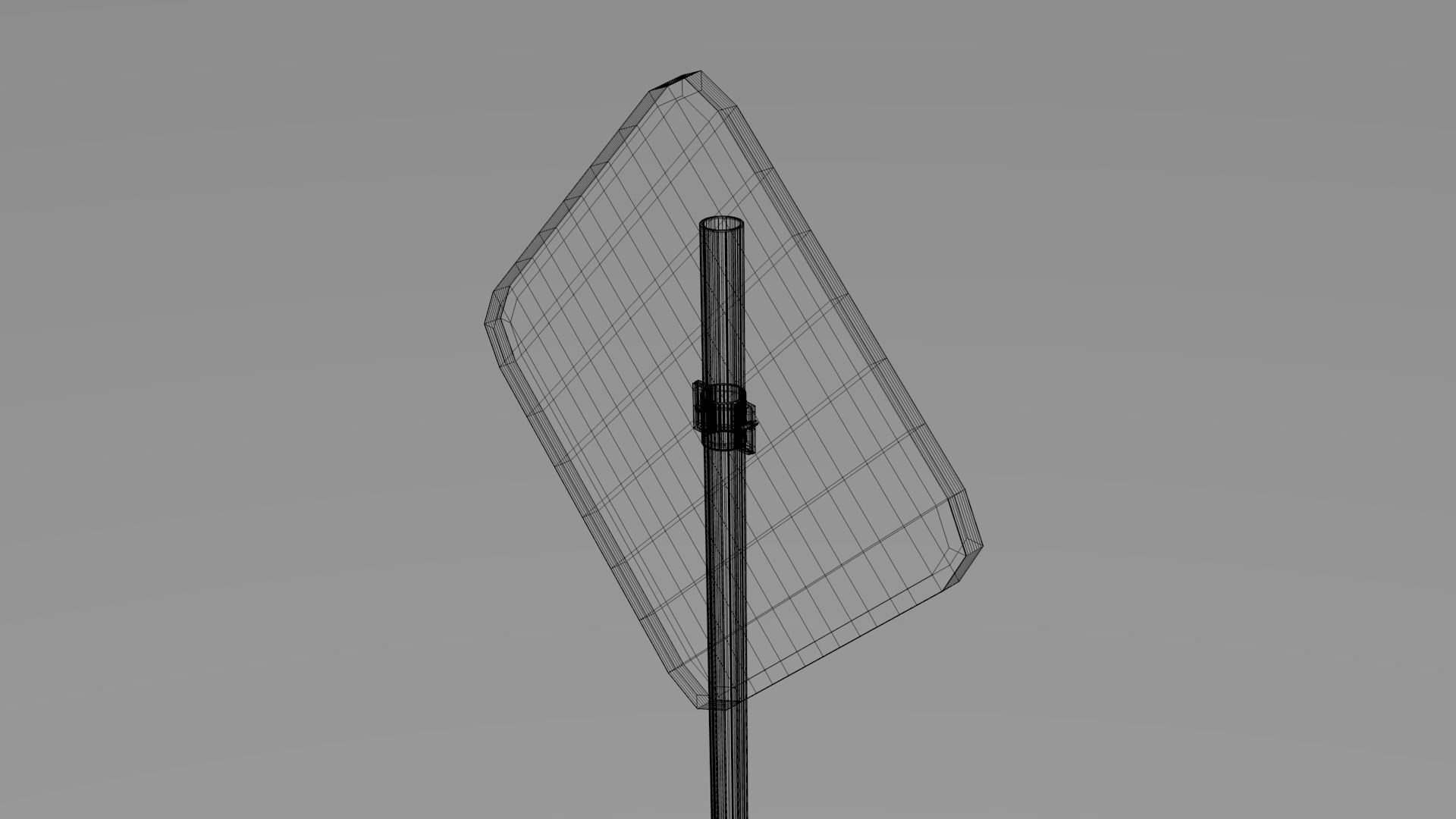 Priority sign 3D model_3