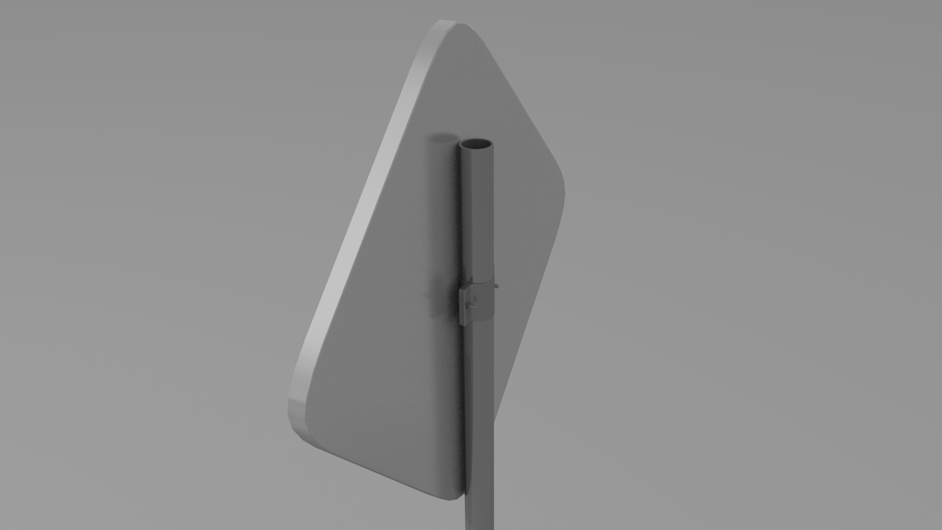 Priority sign 3D model_2