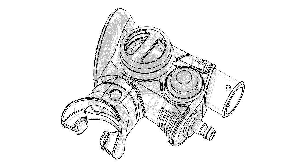 SeaQuest Alternate Air Source 3D model_2