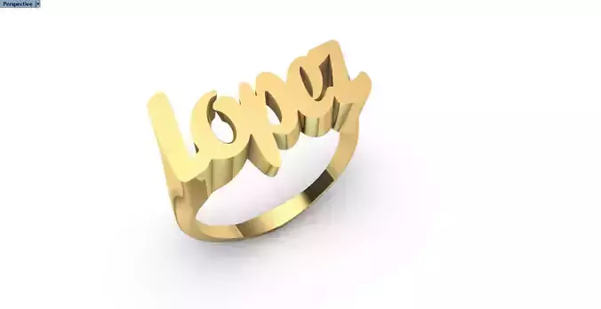 Custom Ring - Lopez Name