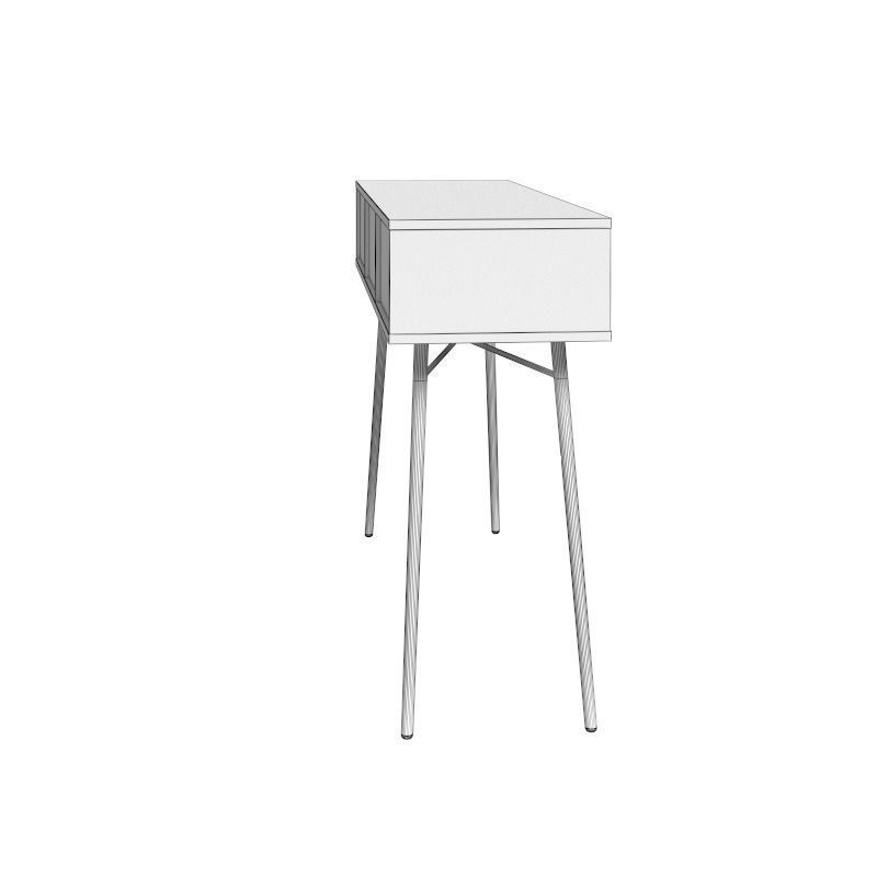Console white 3D model_13