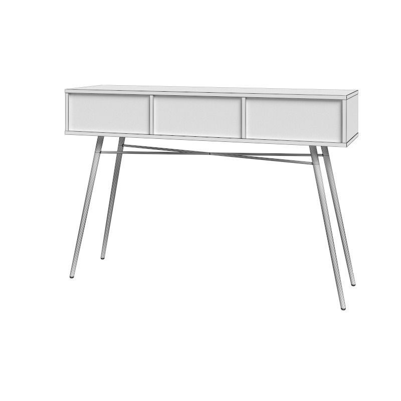Console white 3D model_15