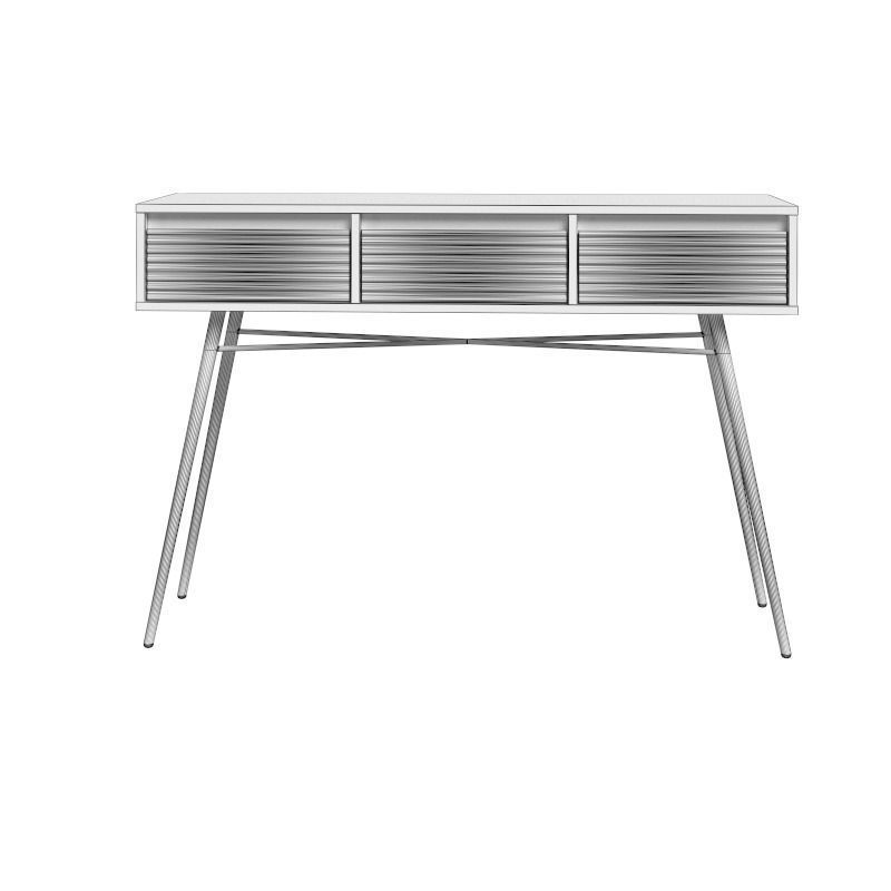 Console white 3D model_21