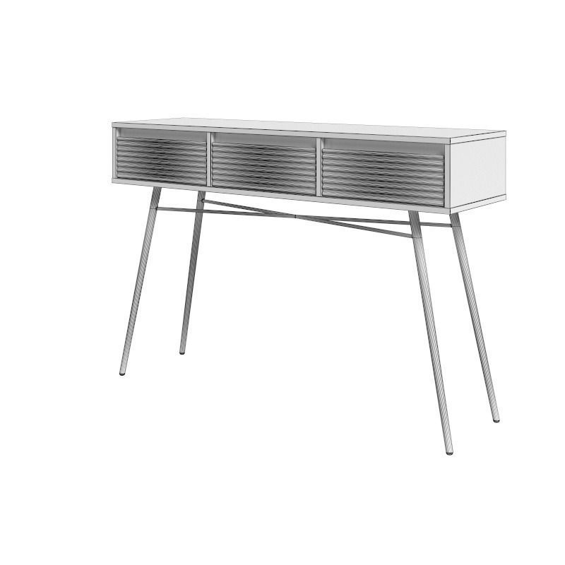 Console white 3D model_20