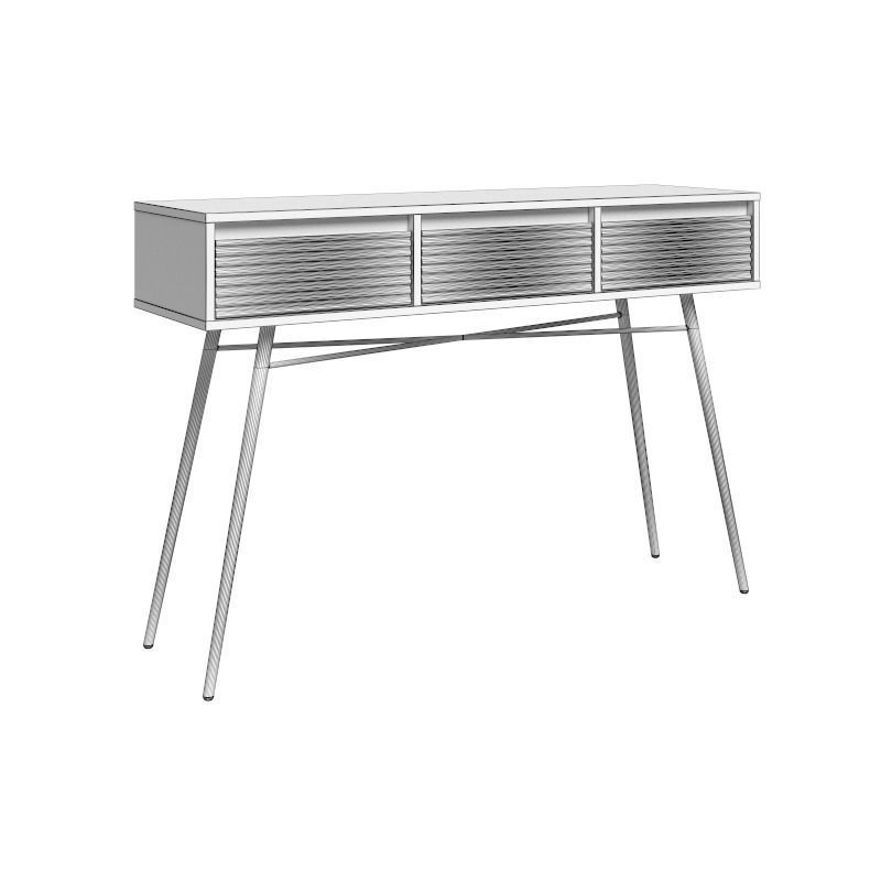Console white 3D model_11