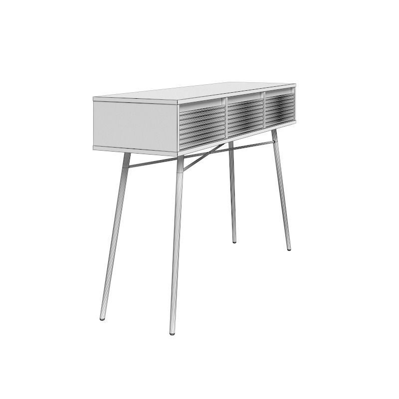 Console white 3D model_12