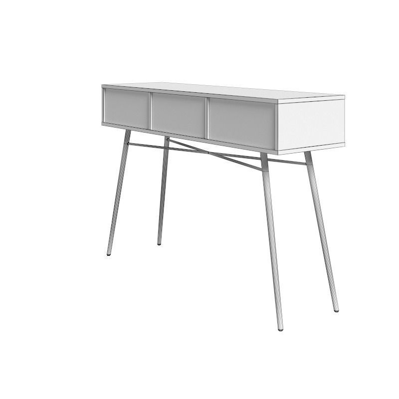 Console white 3D model_14