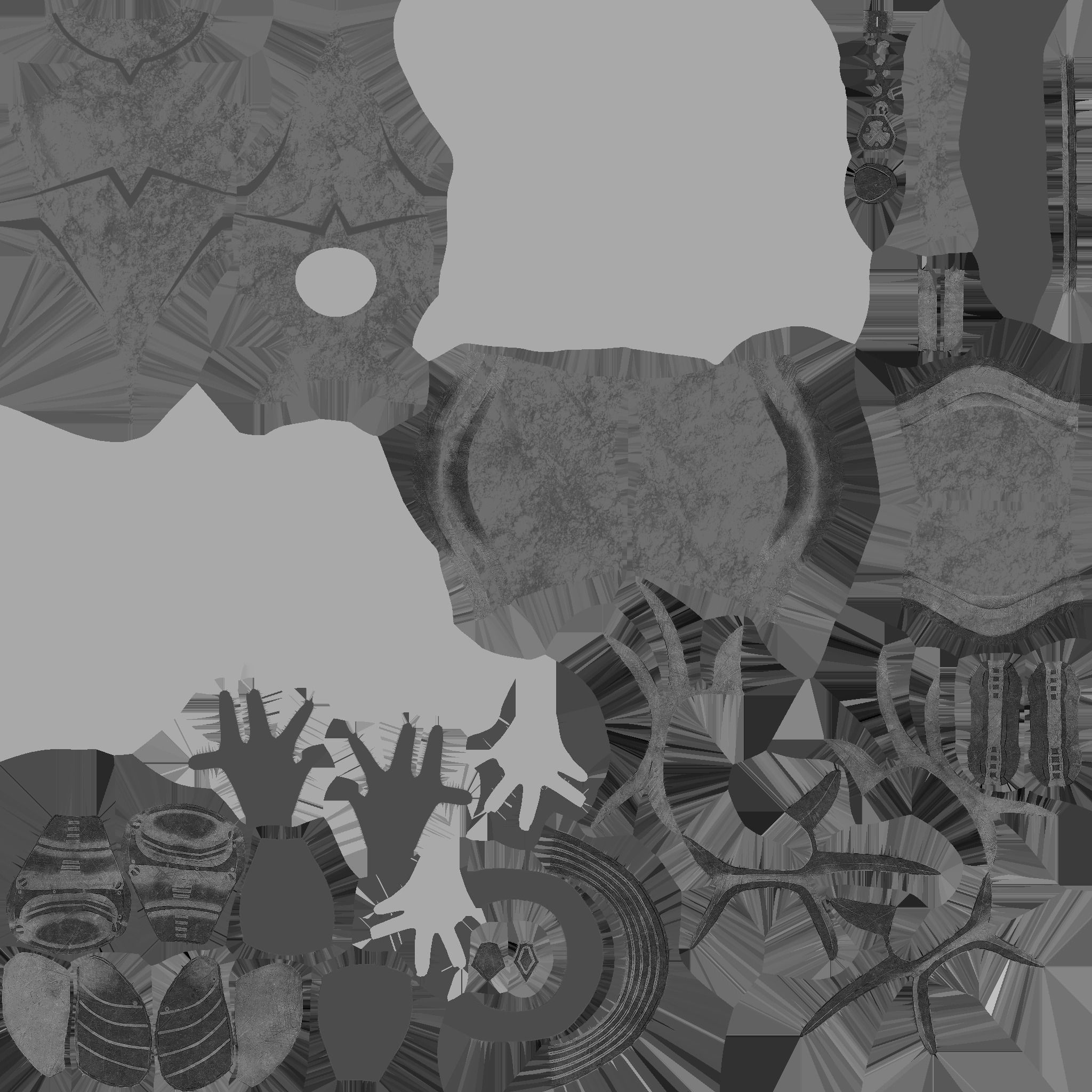 Female Black Sci-Fi Futuristic Armour Bodysuit Low-poly 3D model_12