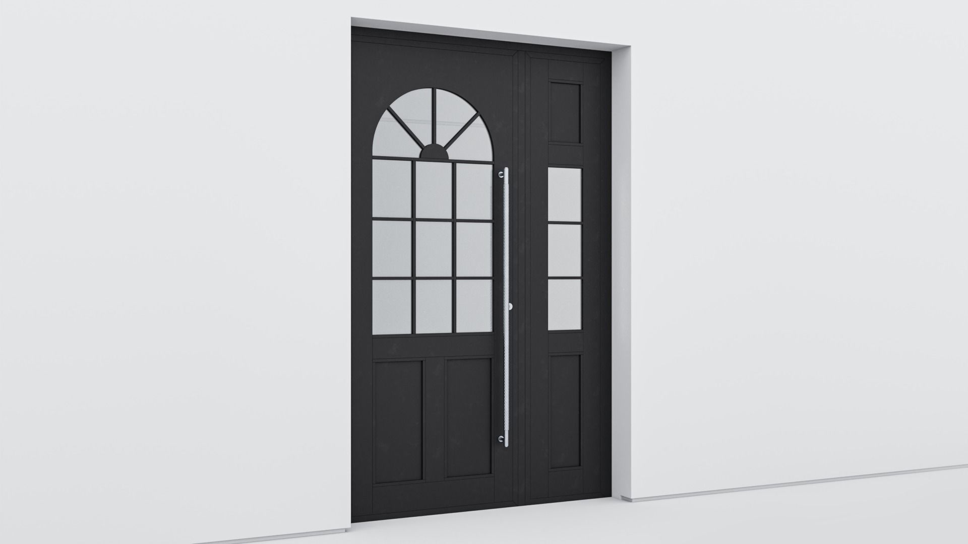 Aluminium door 320 3D model_1