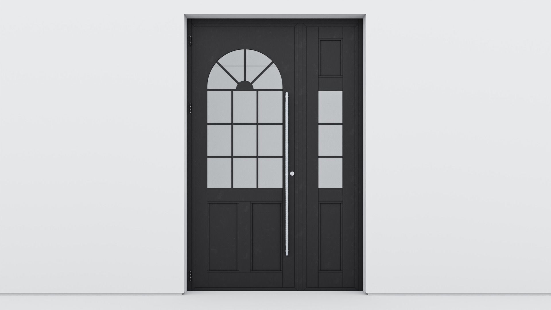 Aluminium door 320 3D model_2