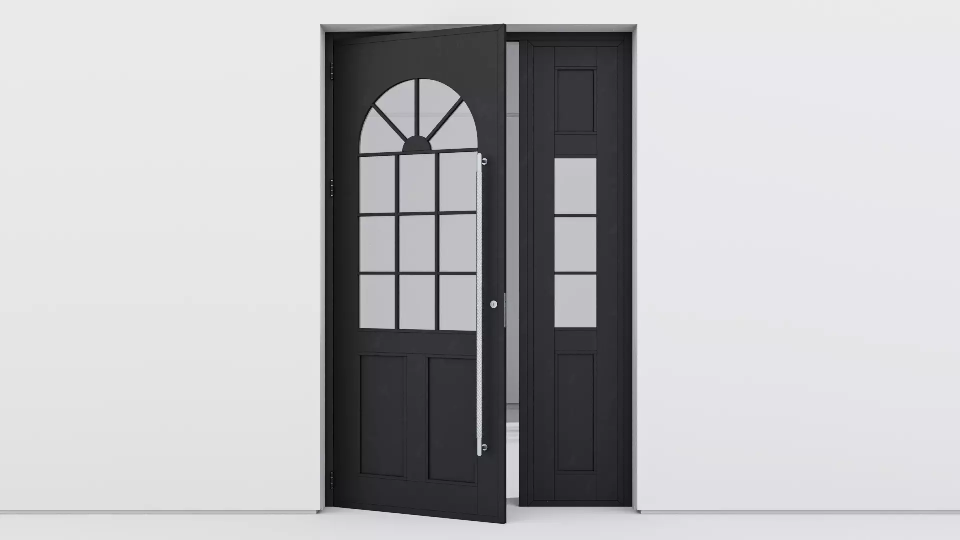 Aluminium door 320 3D model_0