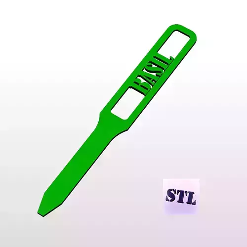 3D Model Garden Marker for BASIL 3D print model