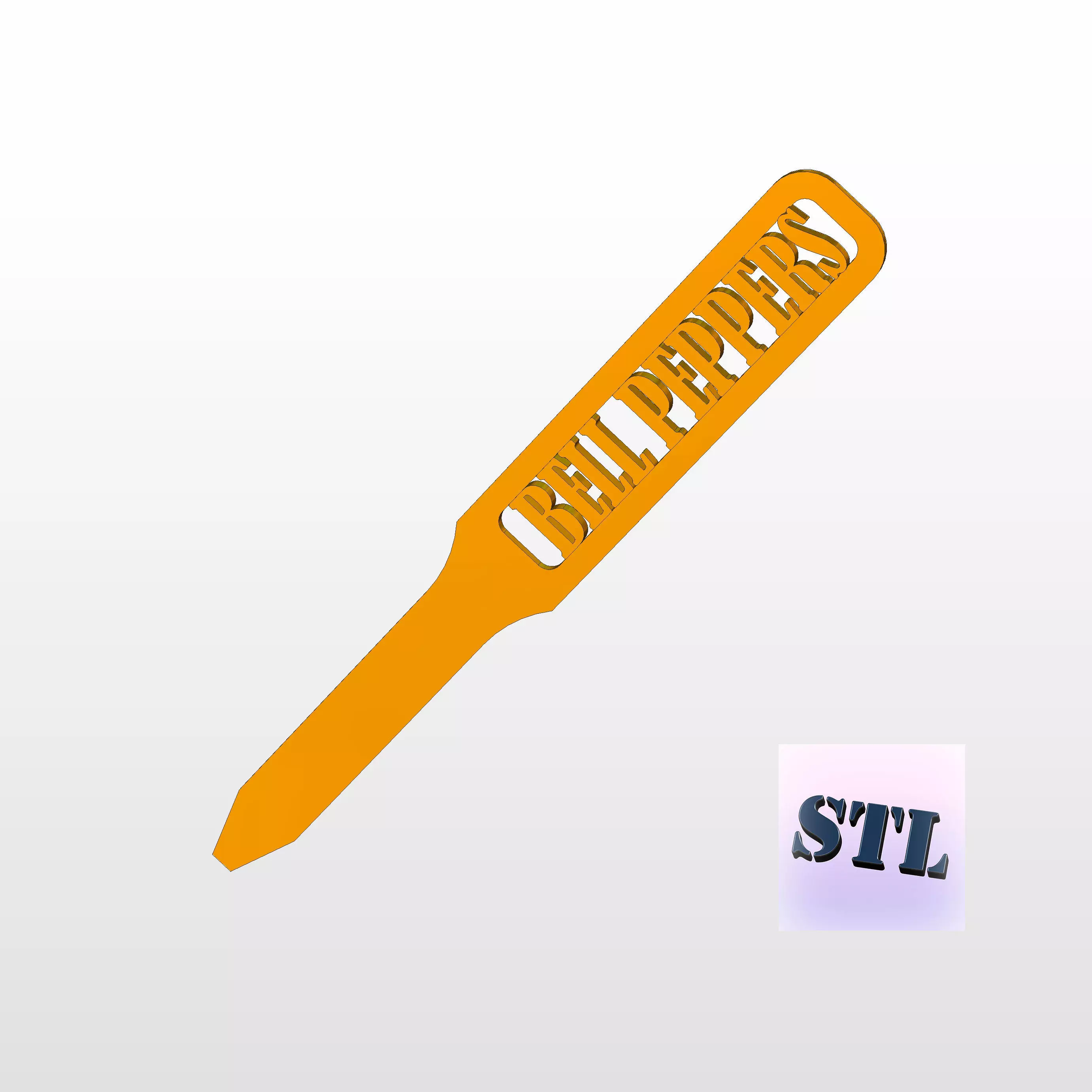 Garden Marker for Bell Peppers 3D print model