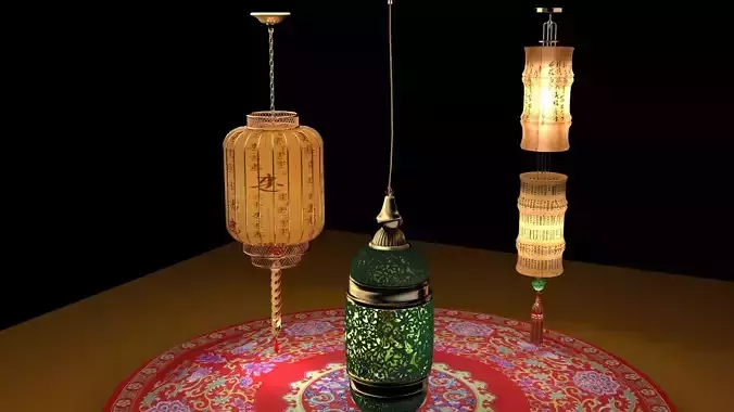 Chinese  red lantern 