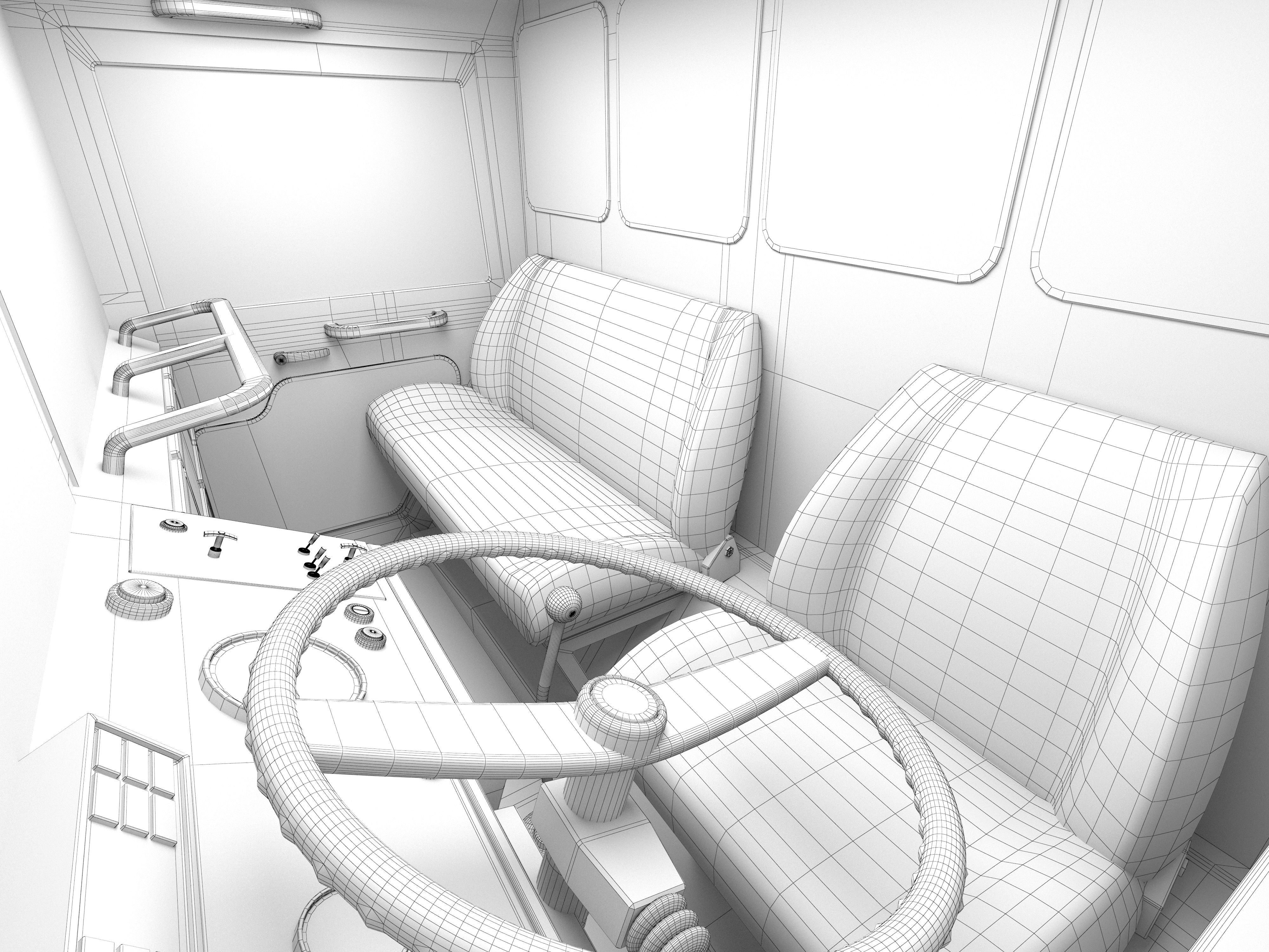 Man Kat1 3D Model - 8x8 Truck 3D model_11