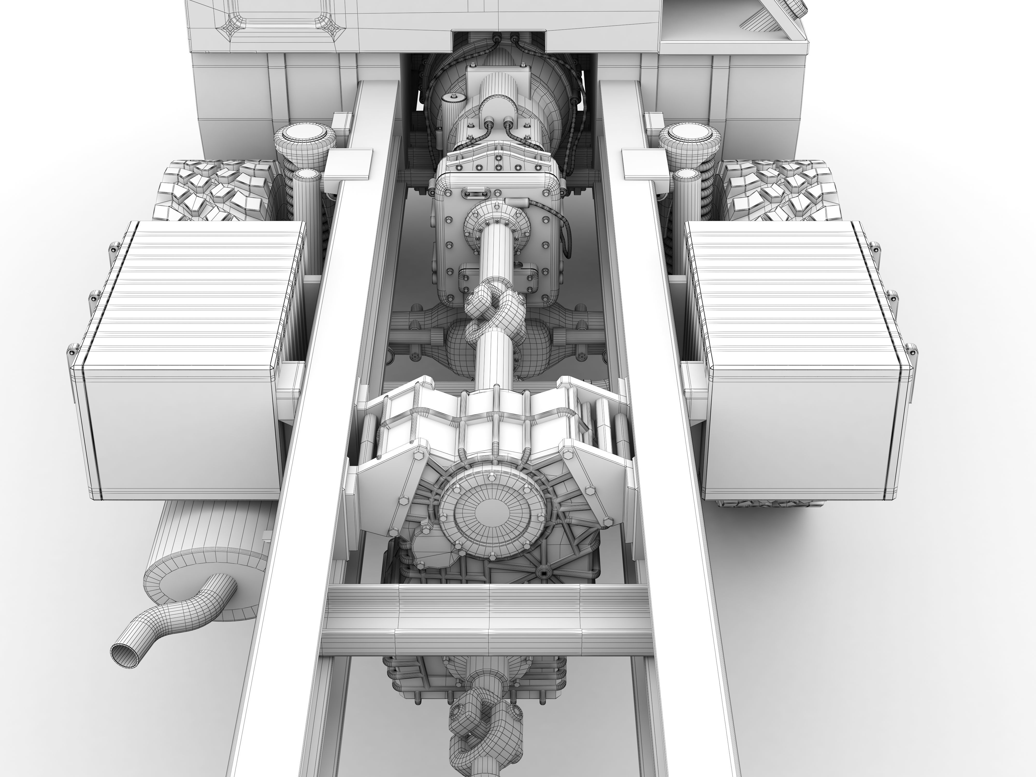 Man Kat1 3D Model - 8x8 Truck 3D model_13