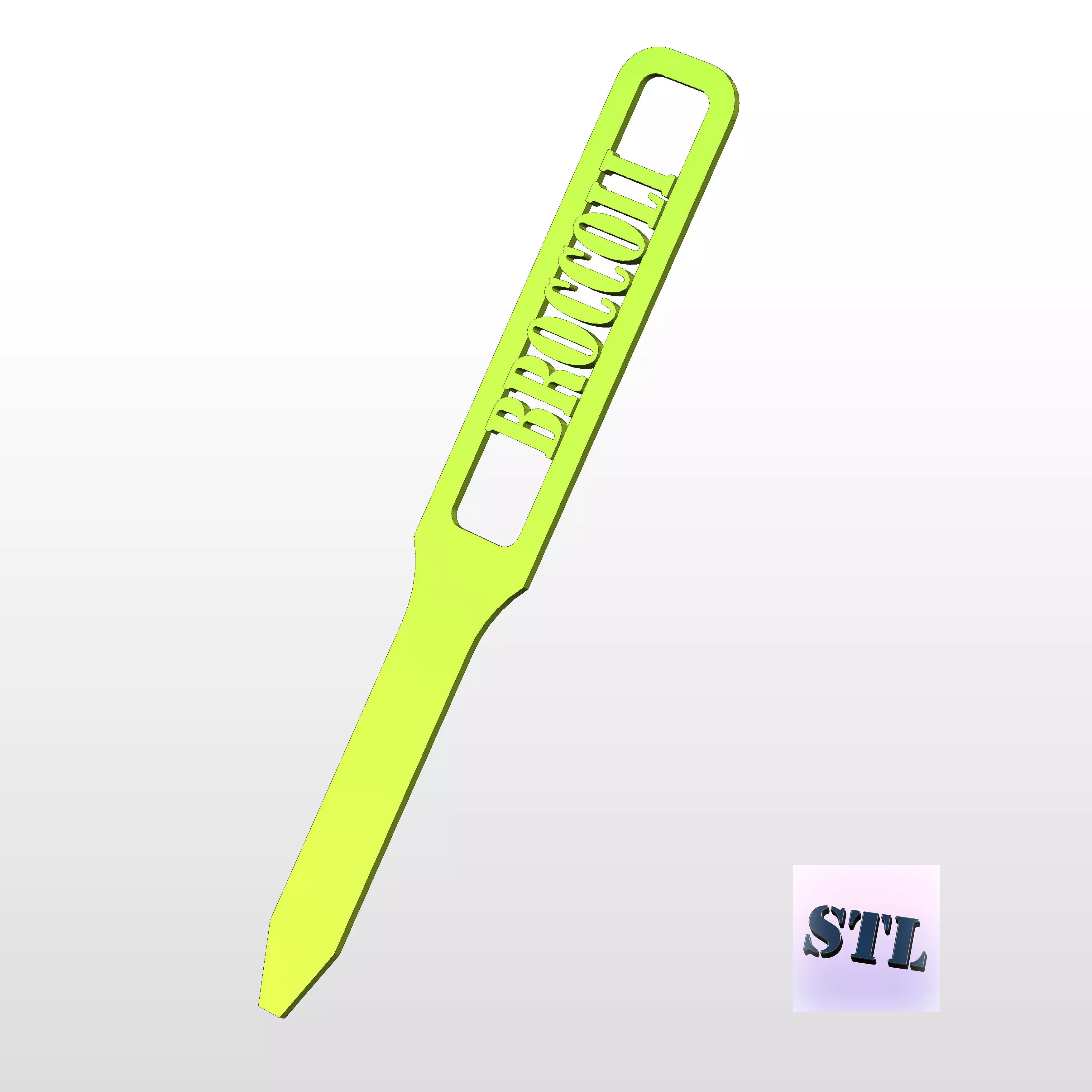 Garden Marker for Broccoli 3D print model