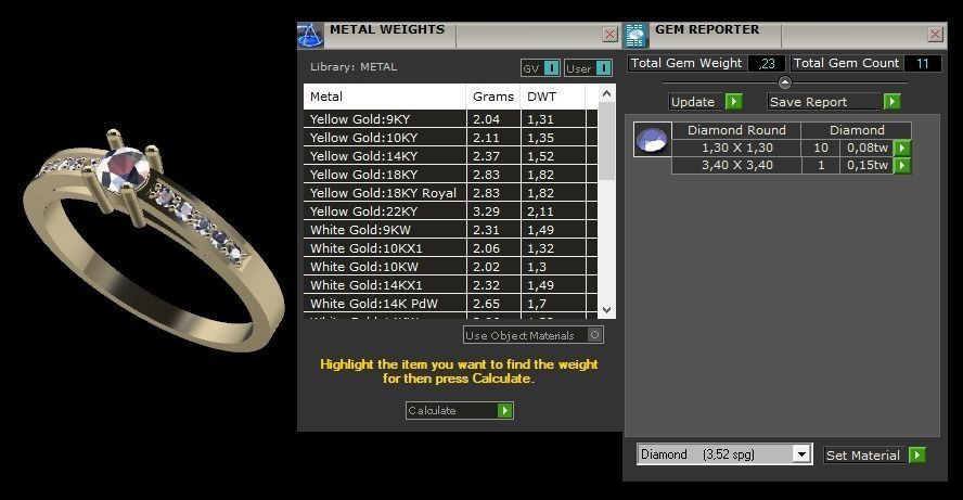 Classic Ring 3D print model_7