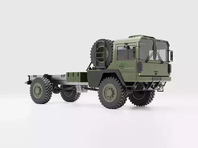 Man Kat1 3D Model - 4x4 Truck 3D model