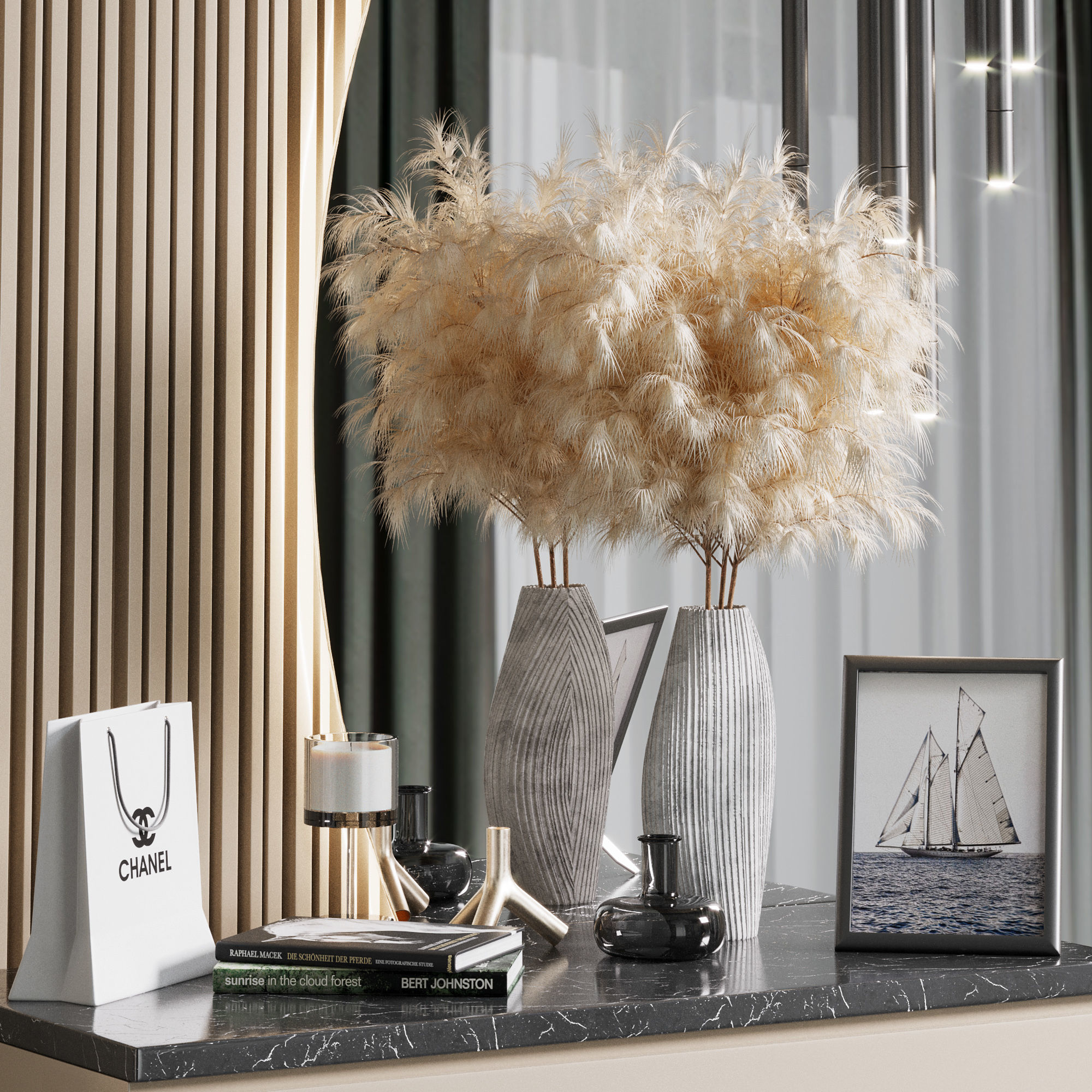 Hallway Set N4 3D model_3