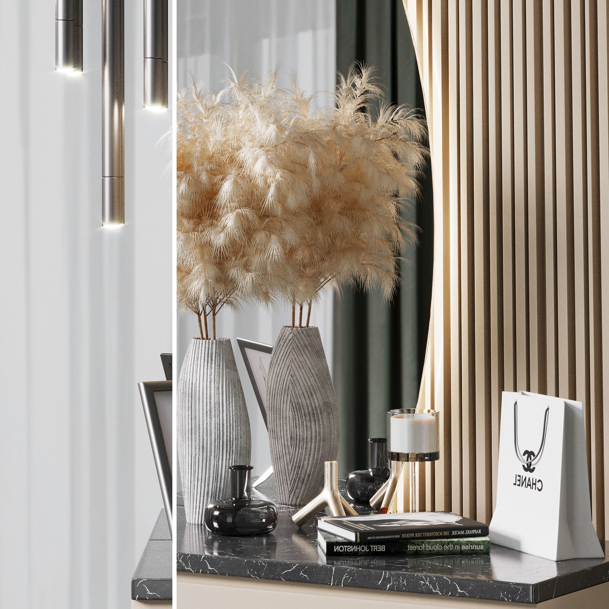 Hallway Set N4 3D model_4