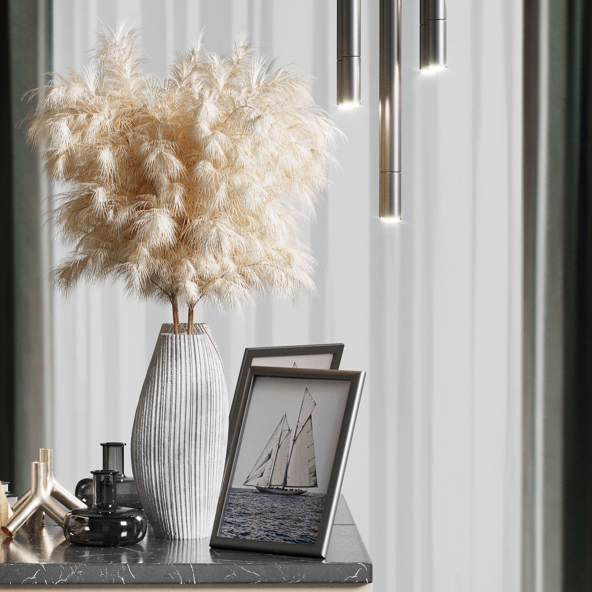 Hallway Set N4 3D model_1