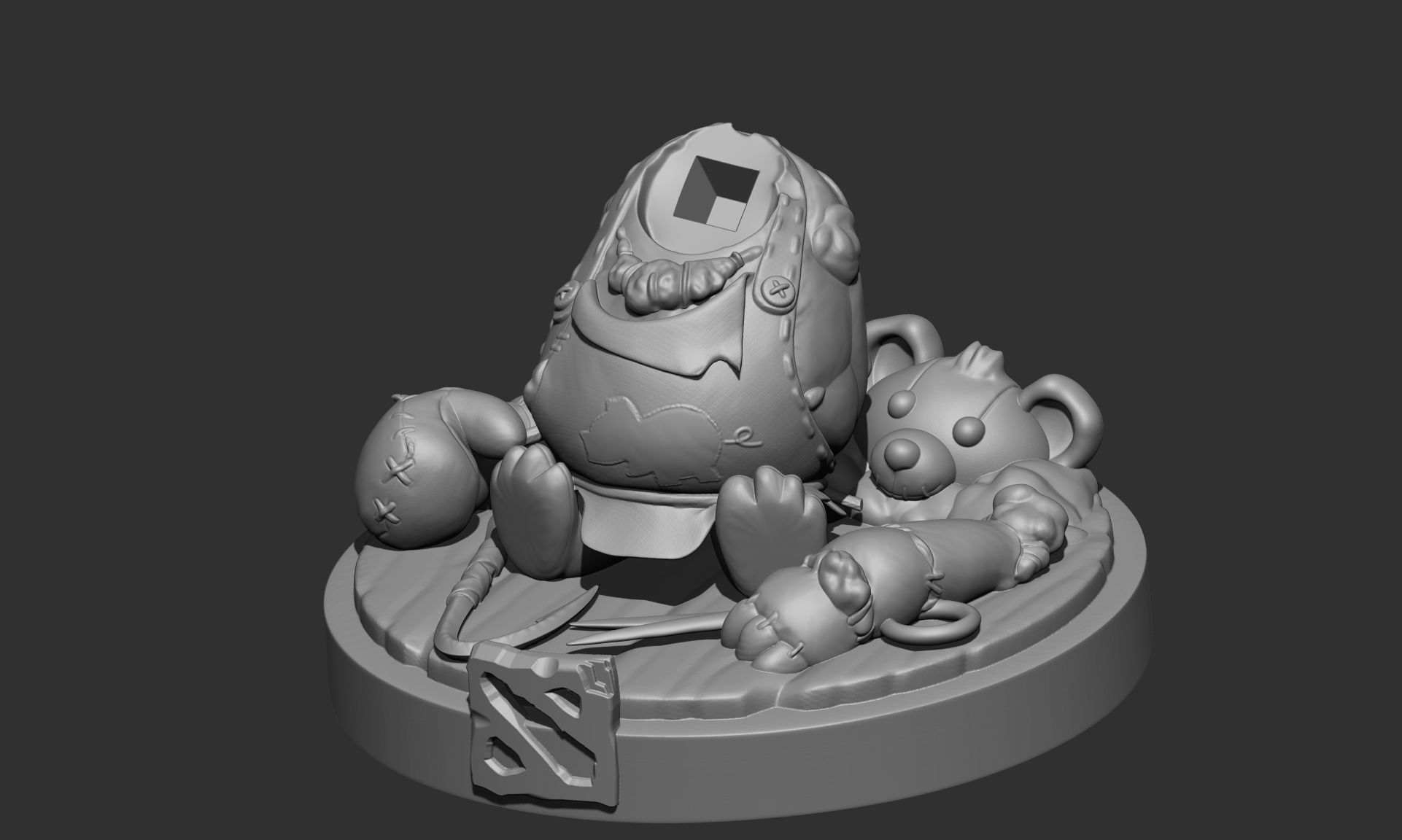 Pudge Persona toy butcher 3D print model_2