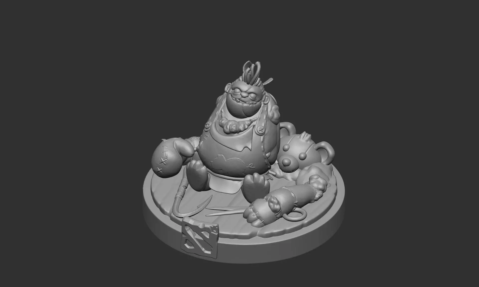 Pudge Persona toy butcher 3D print model_0