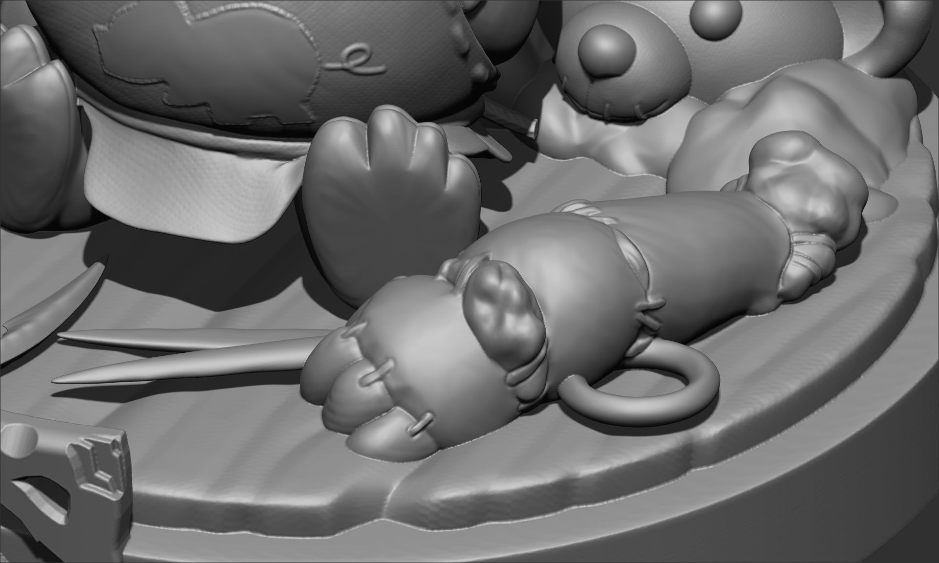 Pudge Persona toy butcher 3D print model_3