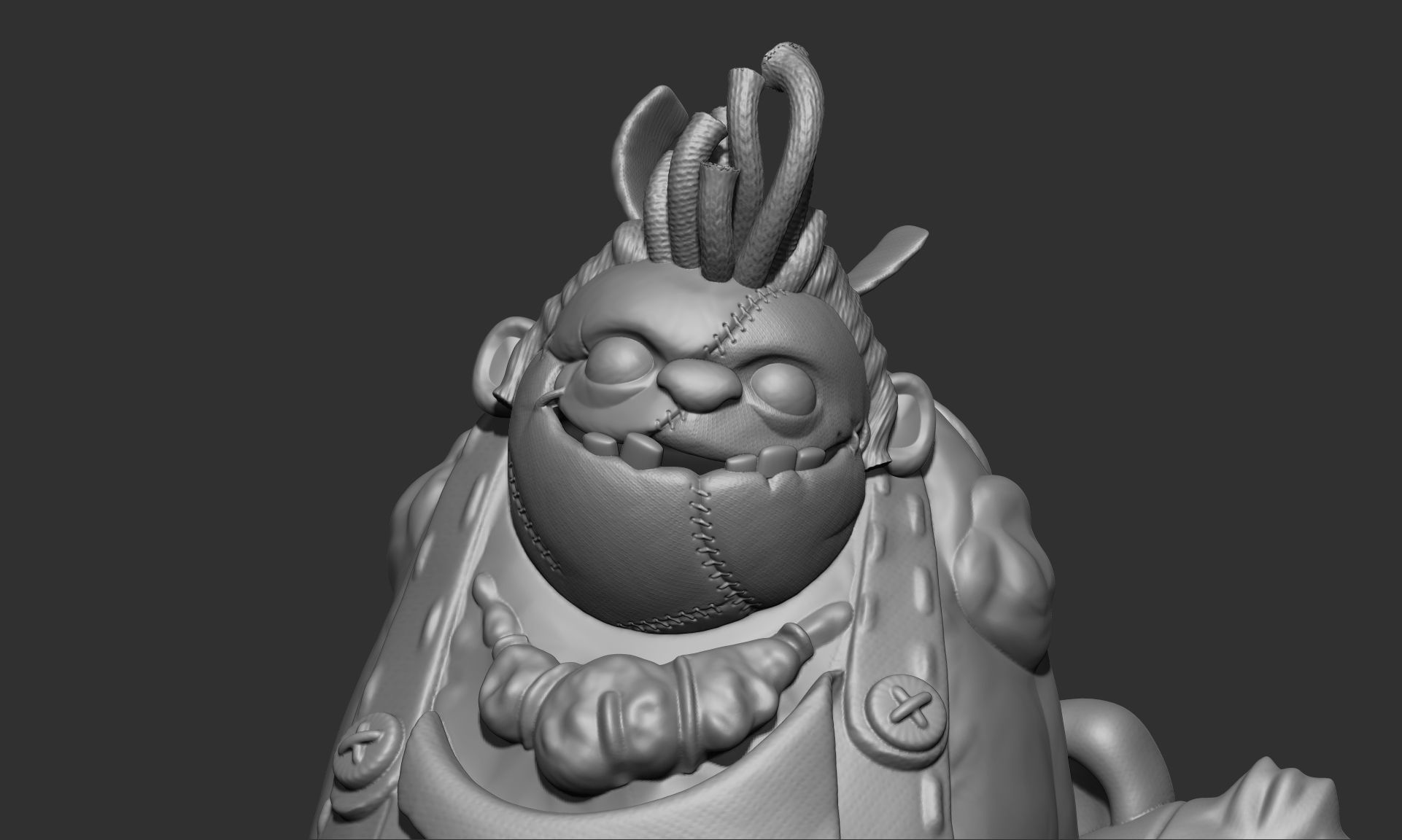 Pudge Persona toy butcher 3D print model_1