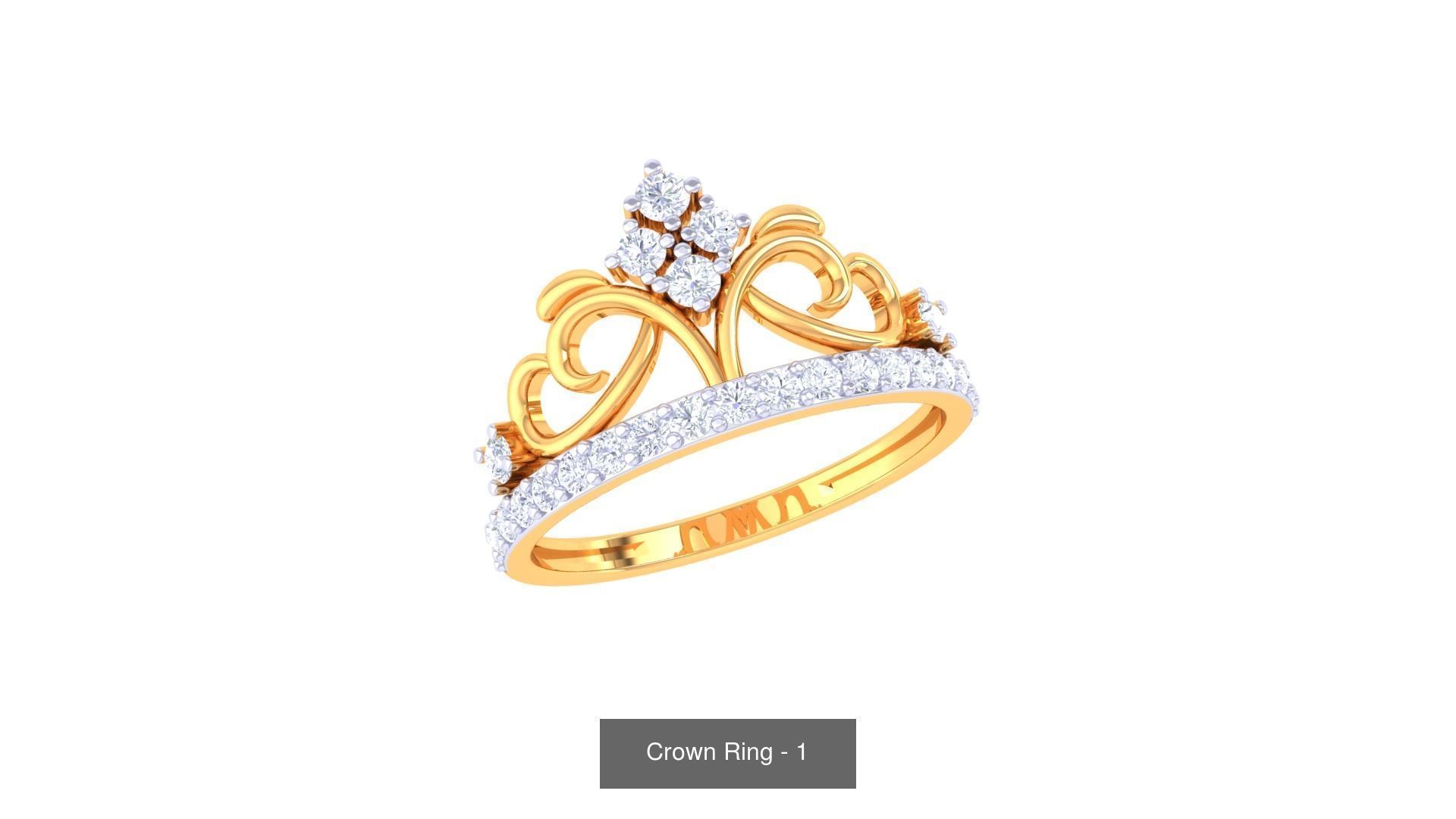 23 Crown Ring 3D Model Collection_23