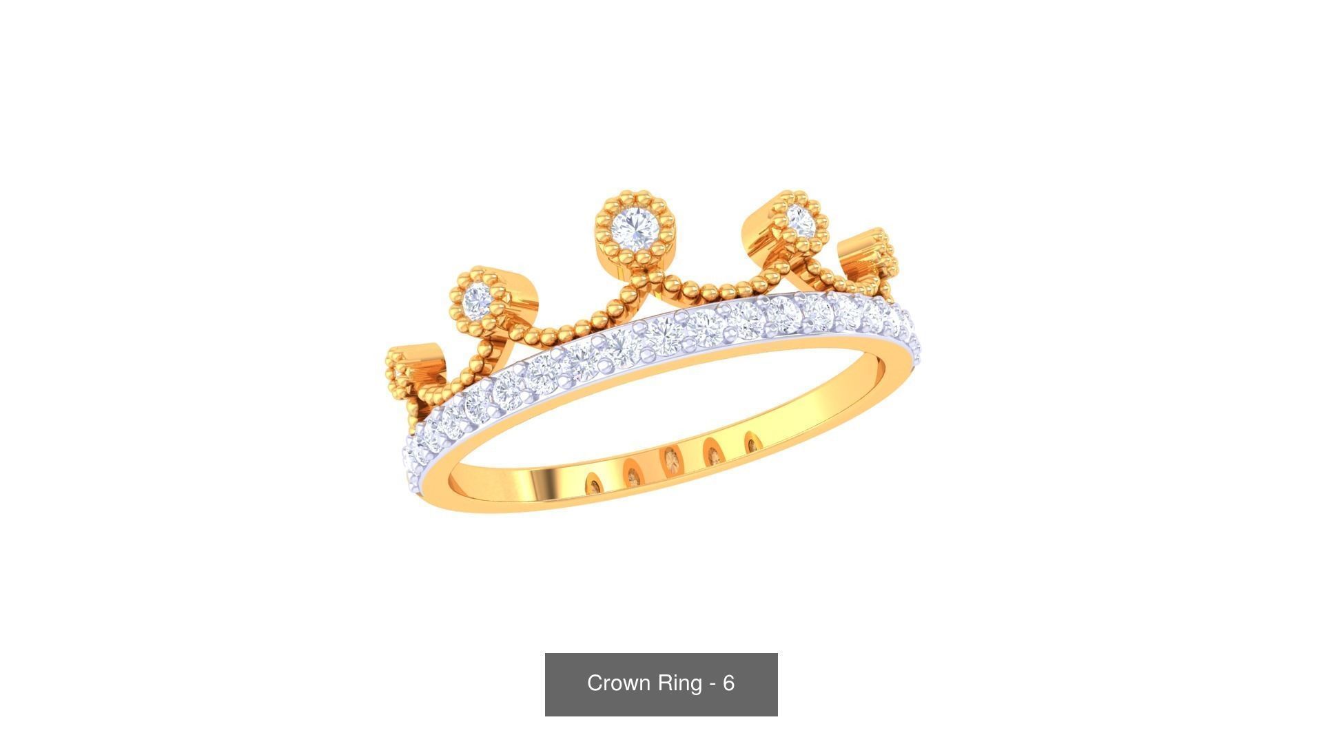 23 Crown Ring 3D Model Collection_12