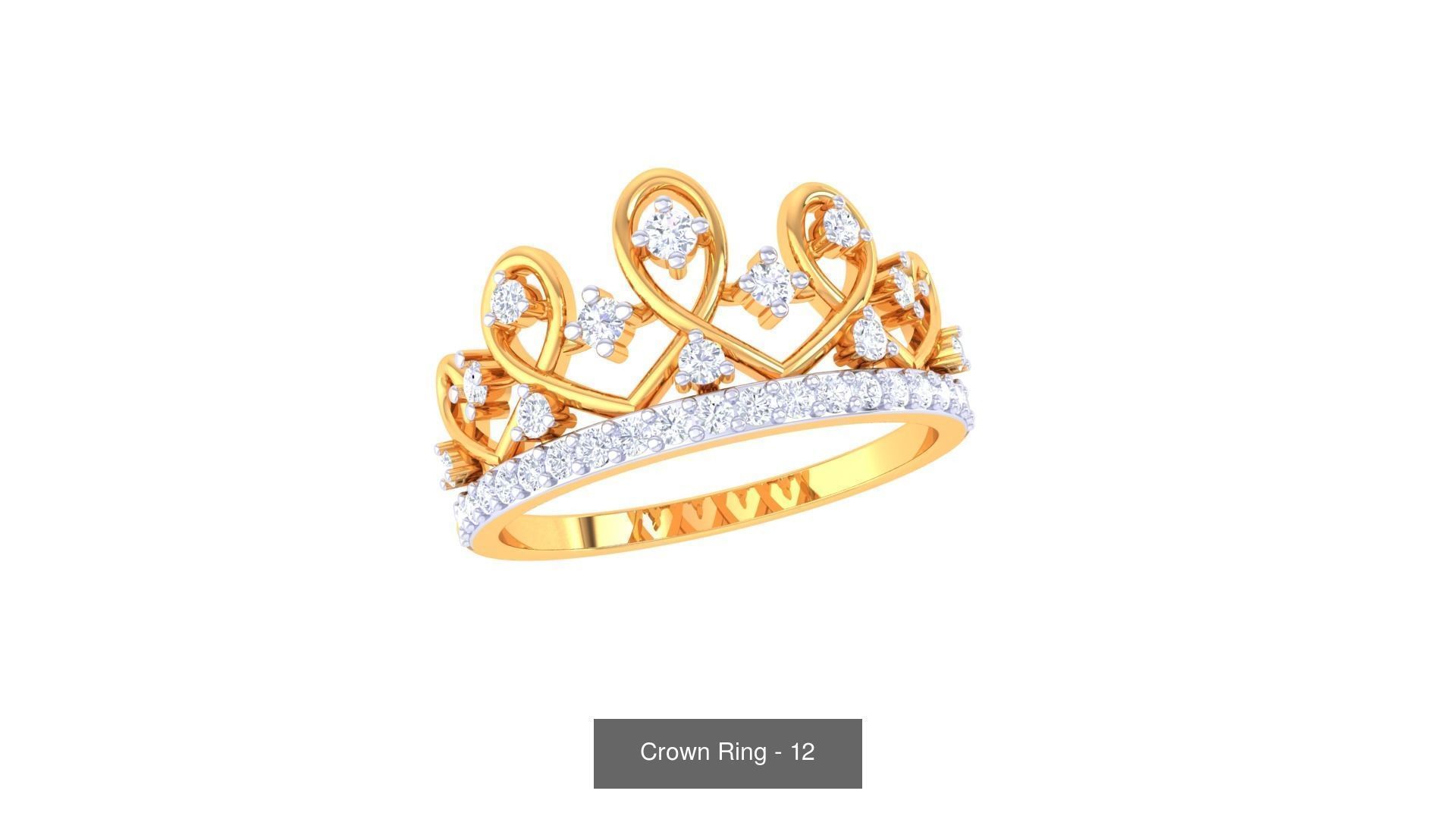 23 Crown Ring 3D Model Collection_20
