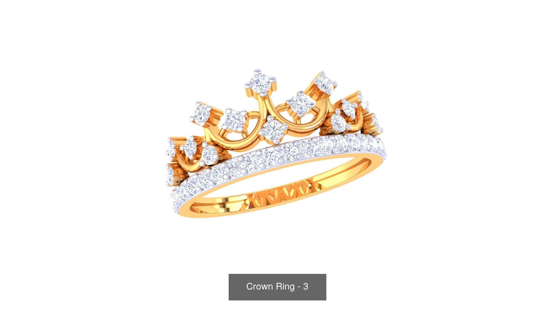 23 Crown Ring 3D Model Collection_15