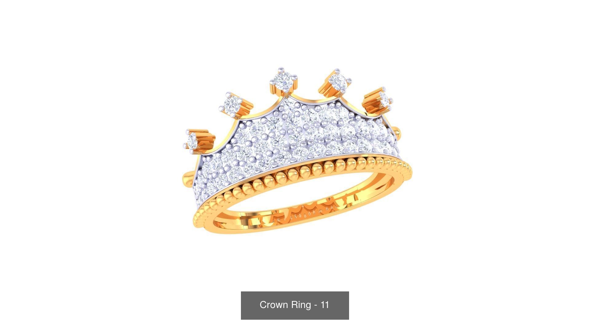 23 Crown Ring 3D Model Collection_21
