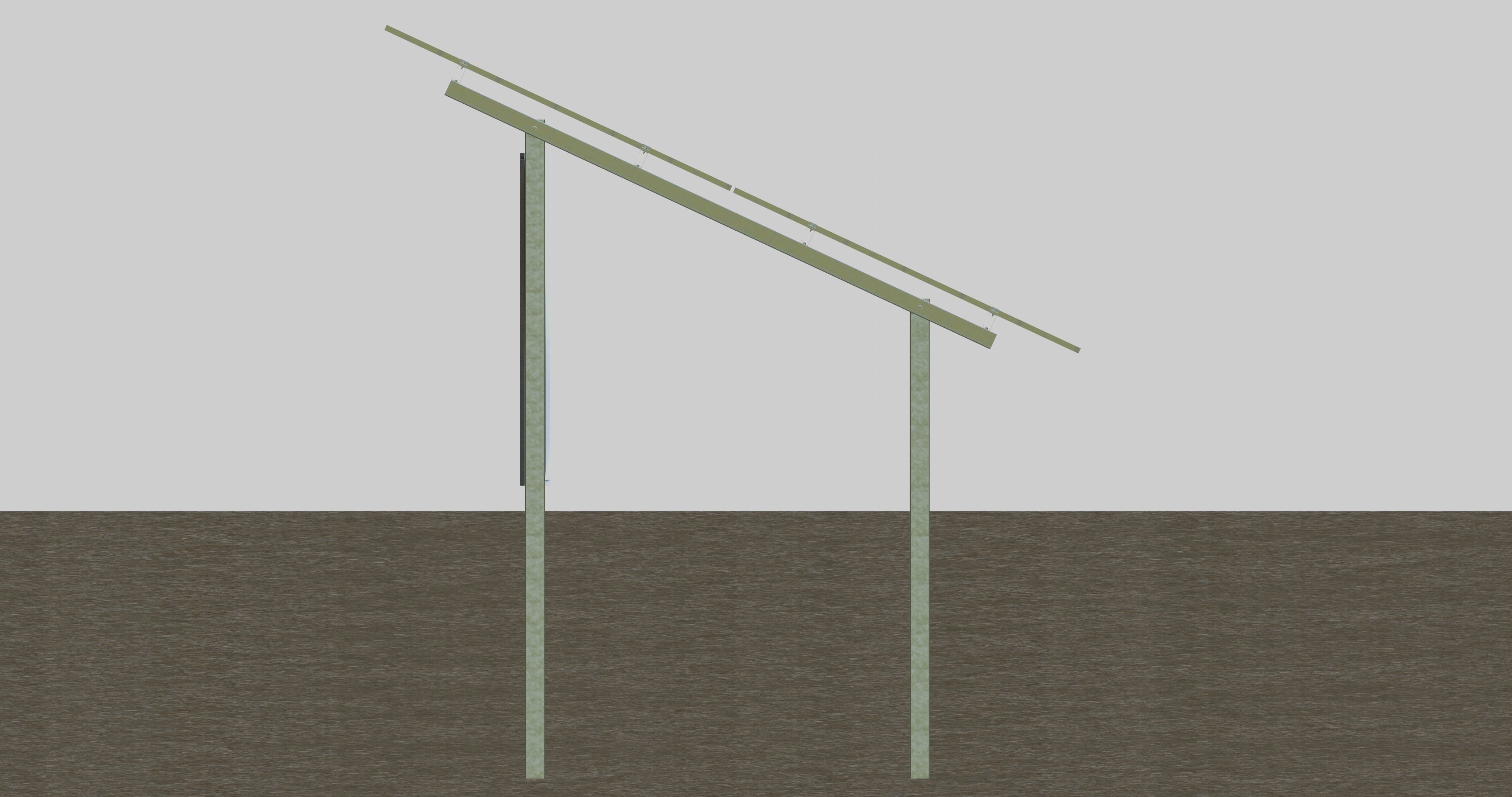 Solar Panel Steel Construction Type 1 3D model_6