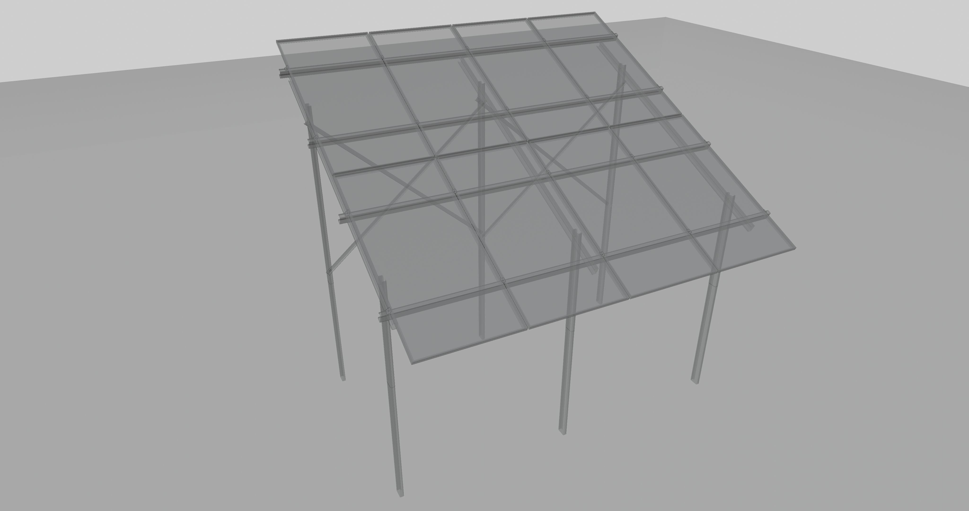 Solar Panel Steel Construction Type 1 3D model_18