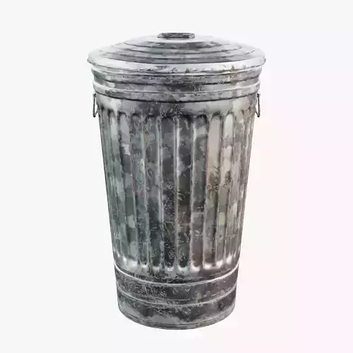 Worn Trash Can
