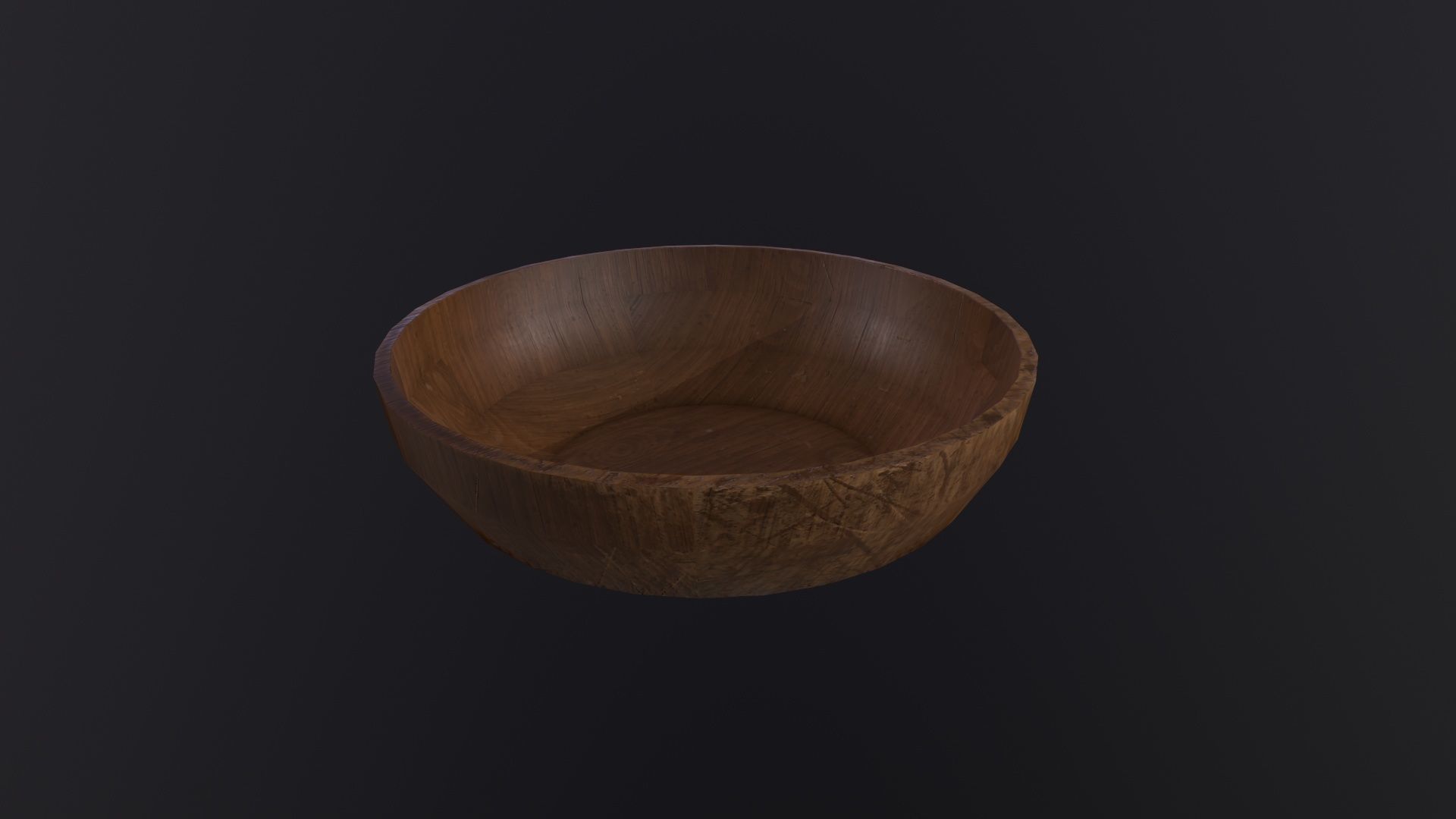Wooden Bowls 3D Model Low-poly 3D model_5