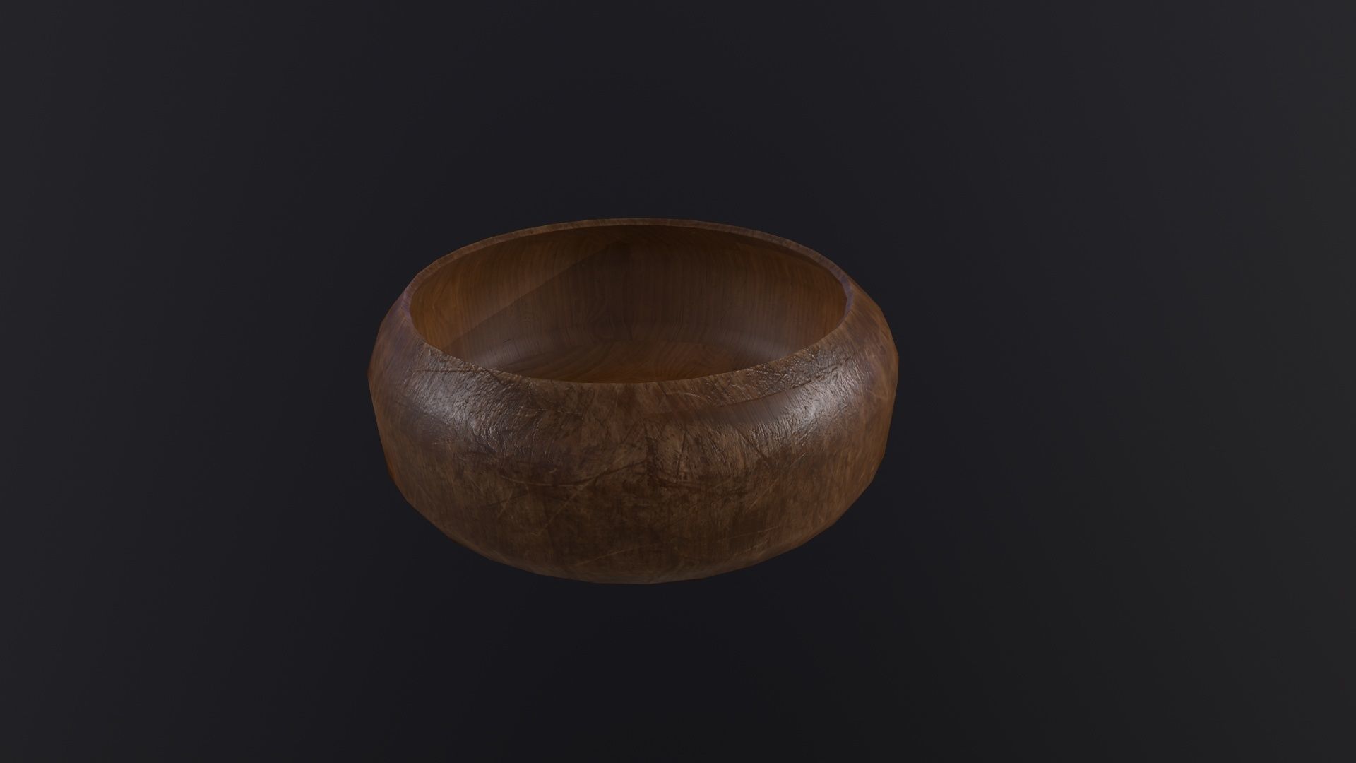 Wooden Bowls 3D Model Low-poly 3D model_3