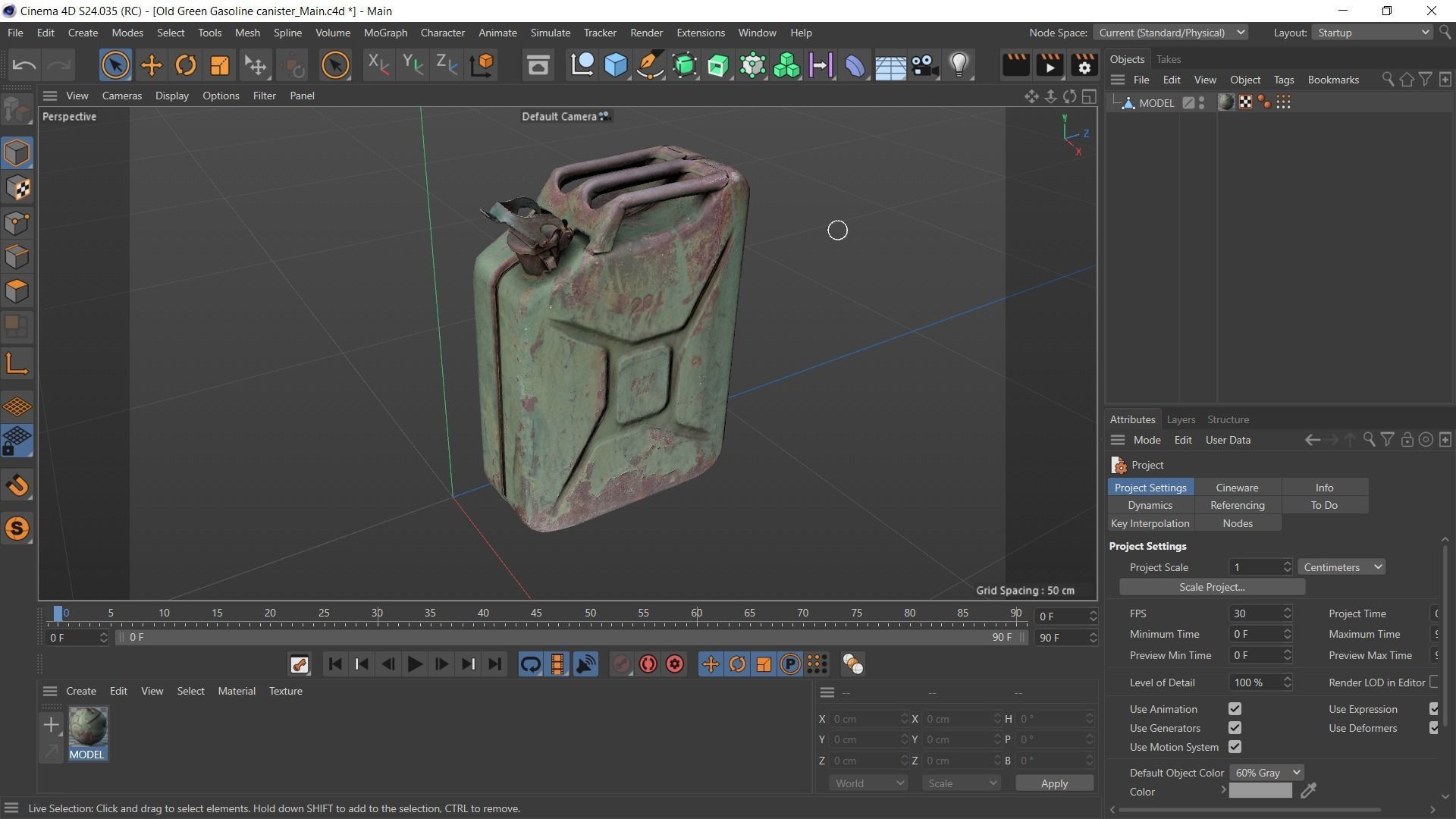 Old Fuel Canister Low-poly 3D model_22