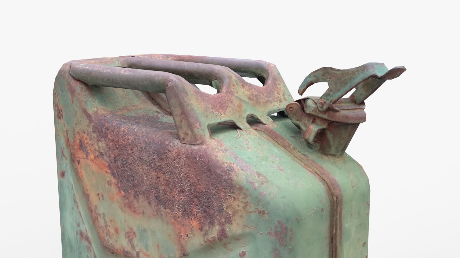 Old Fuel Canister Low-poly 3D model_9