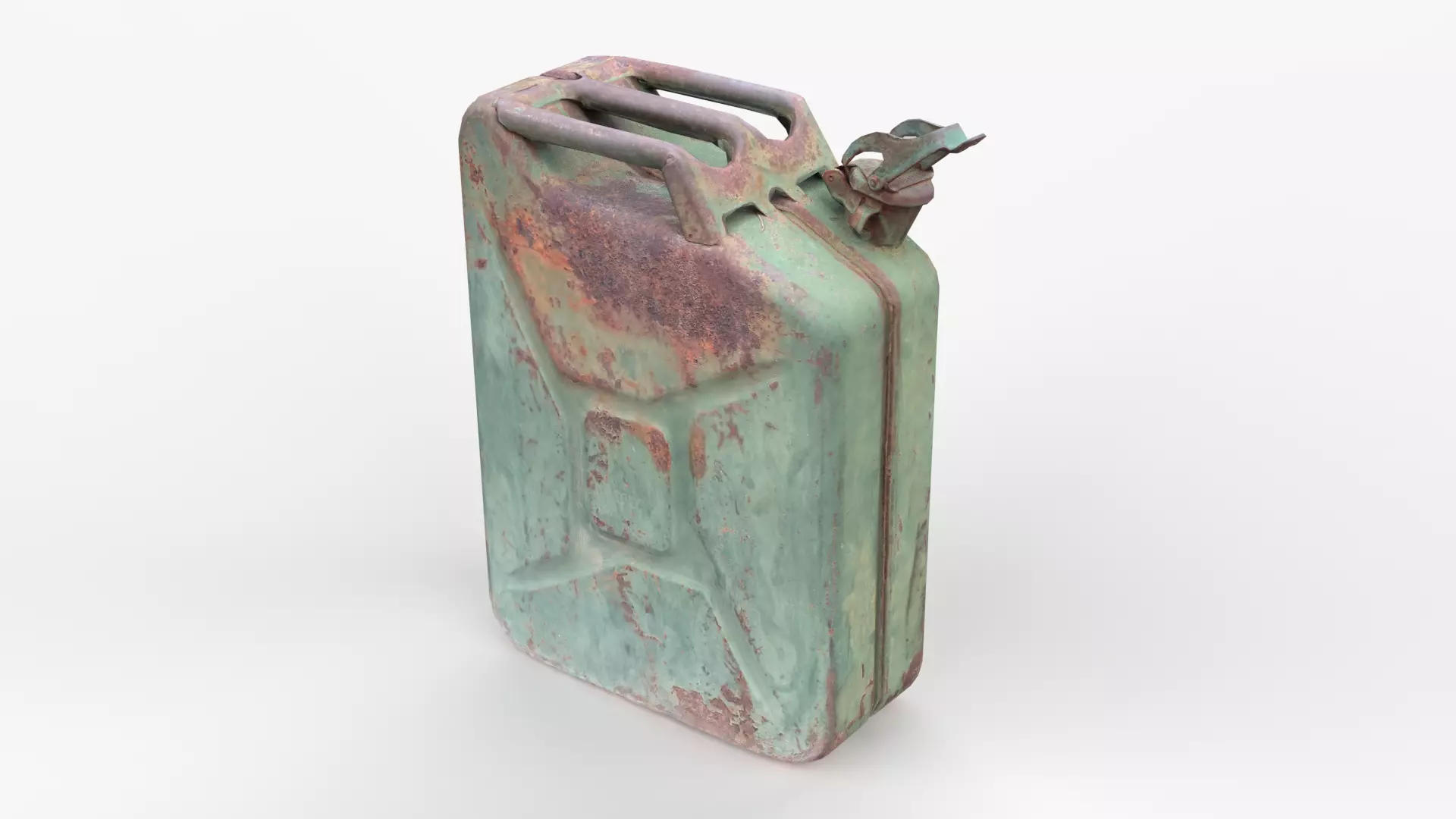 Old Fuel Canister Low-poly 3D model_0
