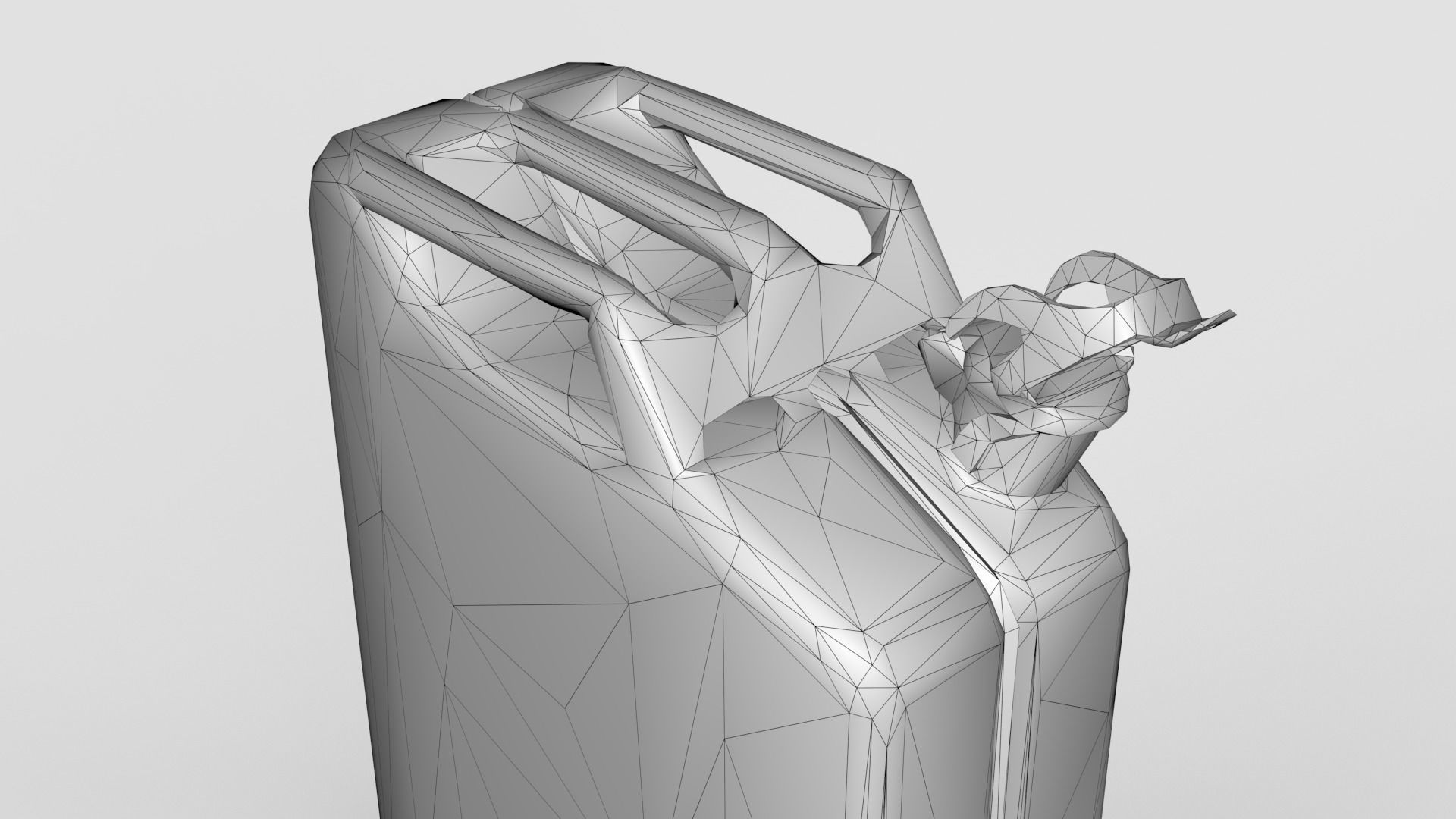 Old Fuel Canister Low-poly 3D model_19