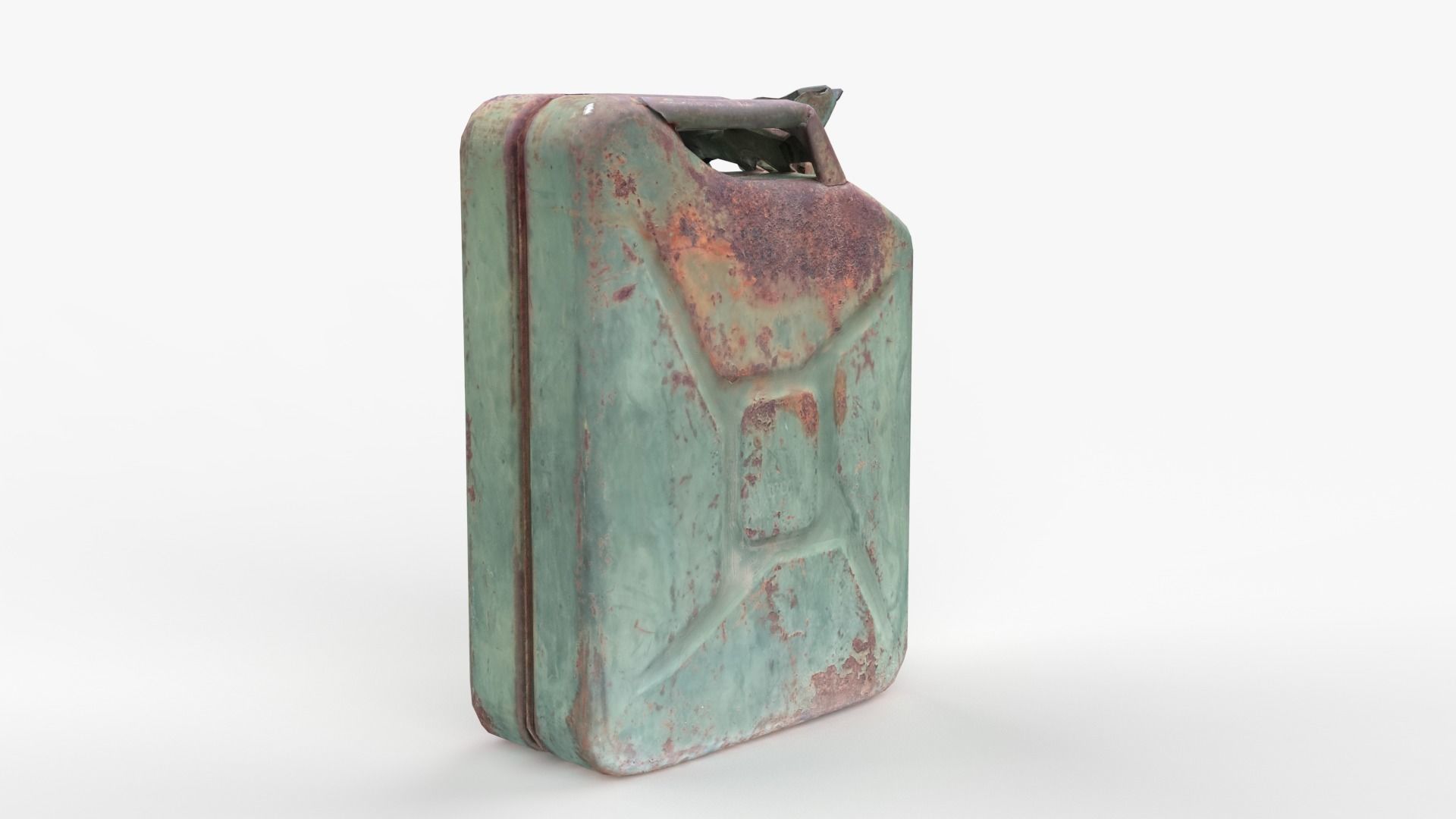 Old Fuel Canister Low-poly 3D model_5