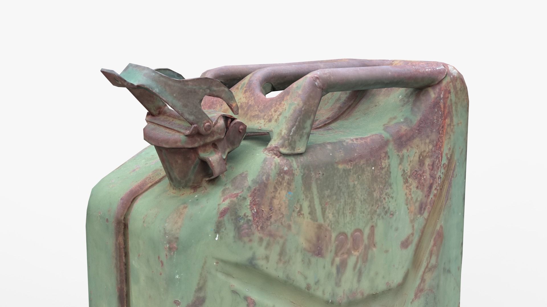 Old Fuel Canister Low-poly 3D model_8
