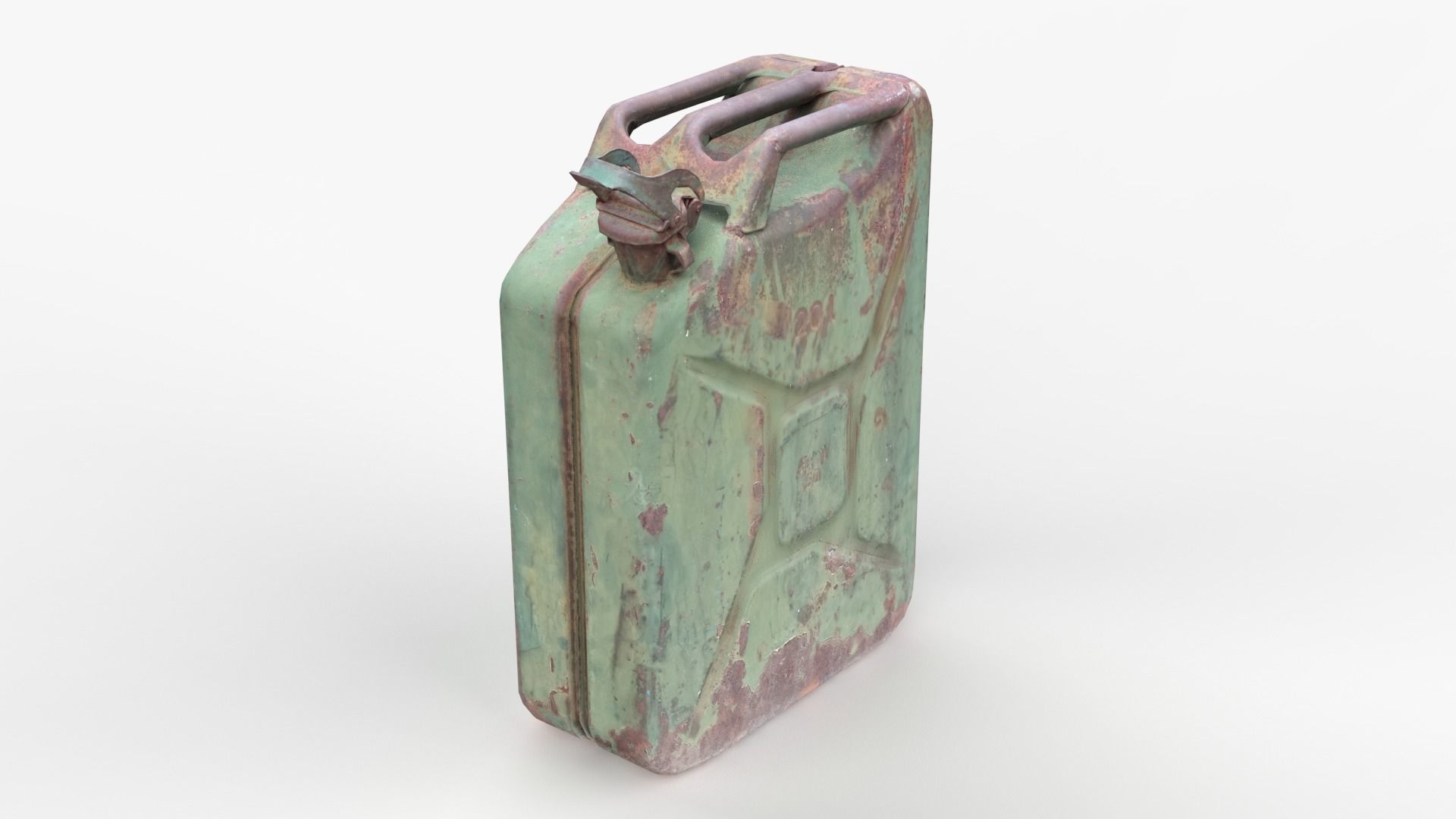 Old Fuel Canister Low-poly 3D model_2