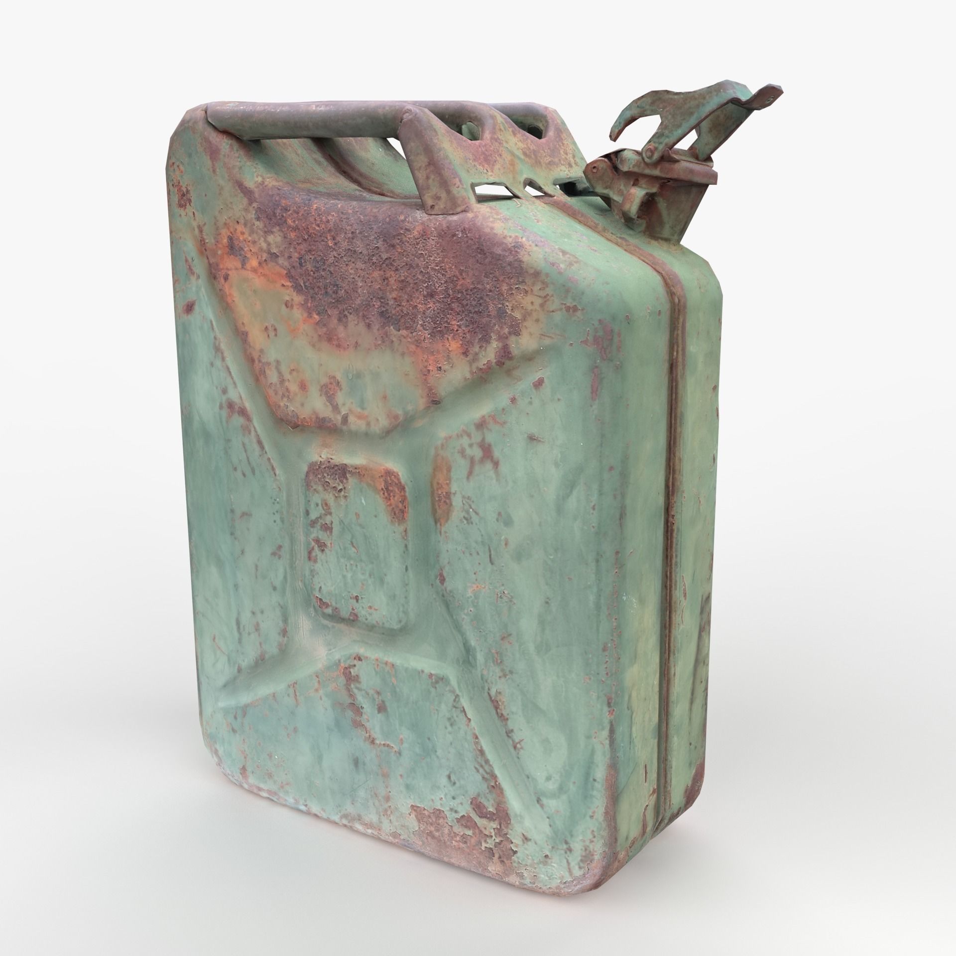 Old Fuel Canister Low-poly 3D model_1
